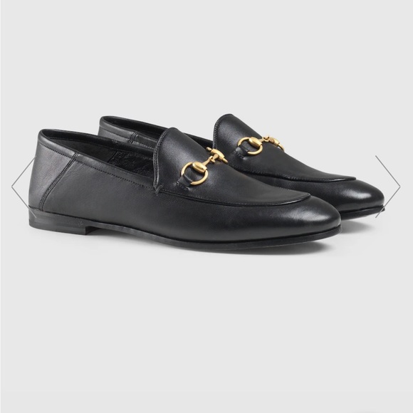 Gucci Brixton horsebit-detailed leather collapsible-heel loafers size 39 - Picture 5 of 5